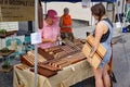 Cutting Board Artist at the Vinton Dogwood Festival